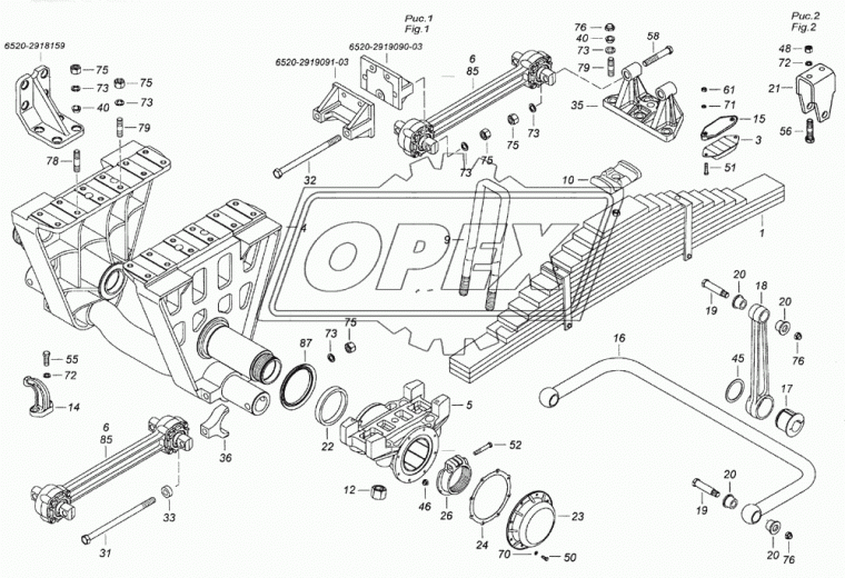 6520-2912430 Подкладка буфера задней рессоры КАМАЗ КАМАЗ